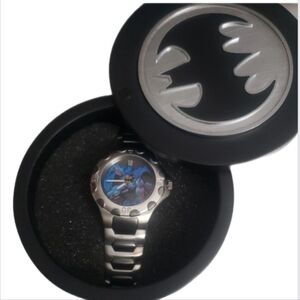 Fossil Batman Bat-Signal Limited Edition Watch Y2K 2000 New in Box